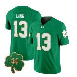 Mens Kids Youths CJ Carr Vapor Stitched Jersey Green